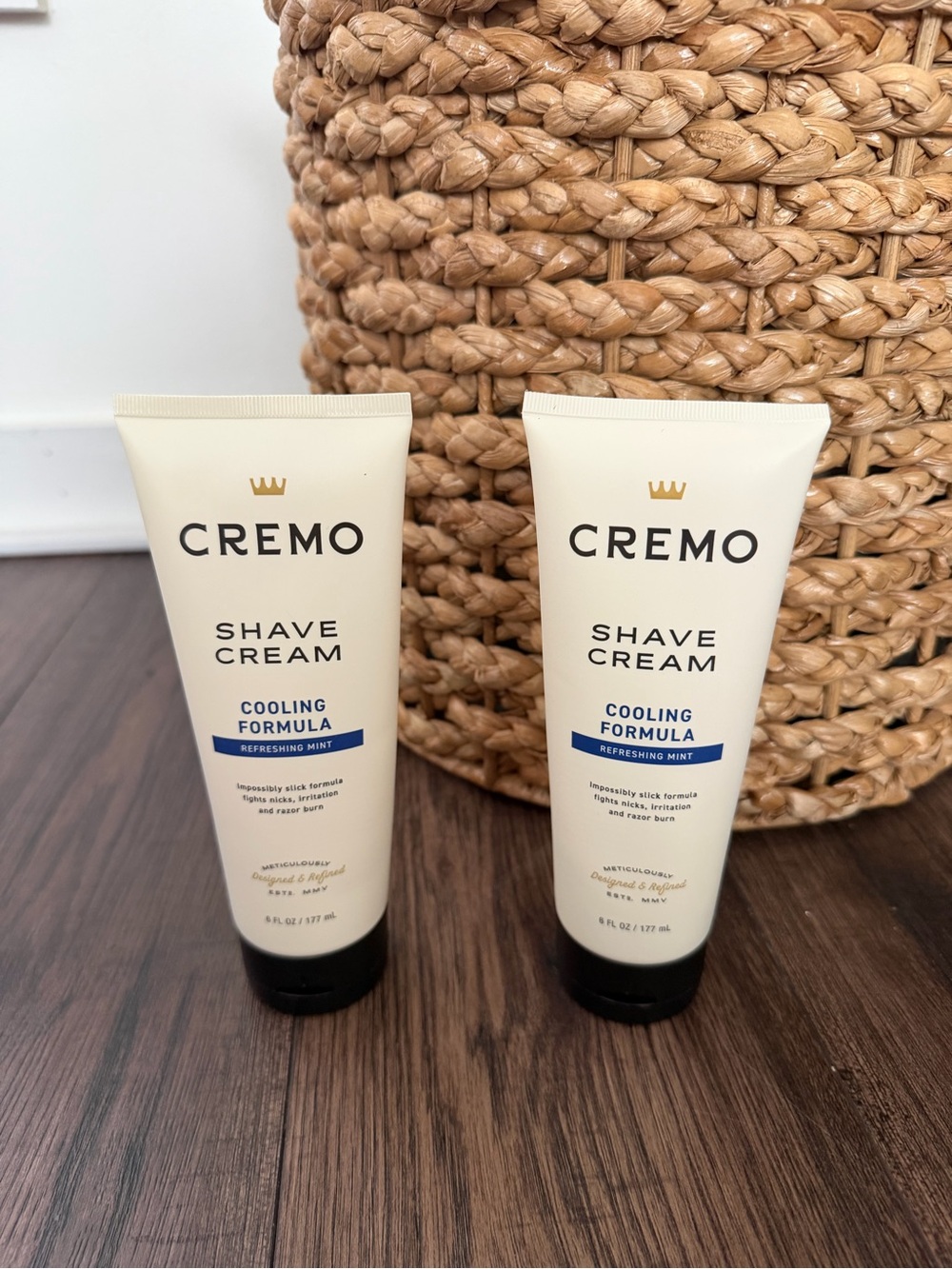 Cremo Cooling Formula Shave Cream Refreshing Mint, 6 Fl. Oz. - Pack of 2 New